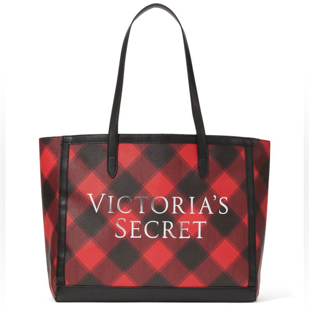 🎁 Victoria Secret Plaid Tote Bag